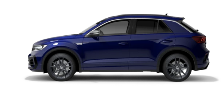 Volkswagen T Roc R Png Isolated Image (black)