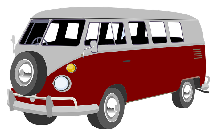 Volkswagen T1 Hippie Png Hd Isolated (maroon, black, silver, white)