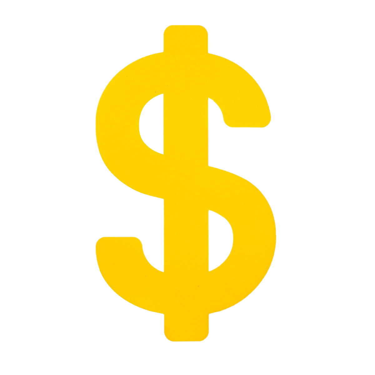 Dollar Sign Png Pic (gold, white)