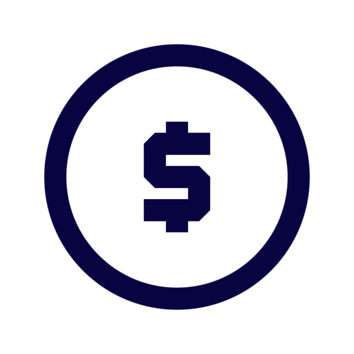 Dollar Free Transparent Png Icon Download (navy, black)