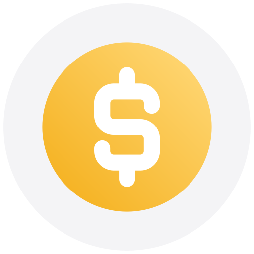 Dollar Money Logo Icon Free Transparent Png Icon Download (orange, salmon, black, white)