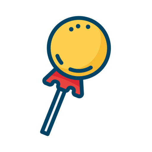 Lollipop Free Png Icon Download (teal, black, gold, orange, navy)