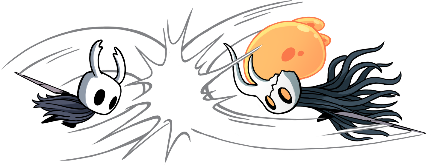 Hollow Knight Png (black, salmon, white)