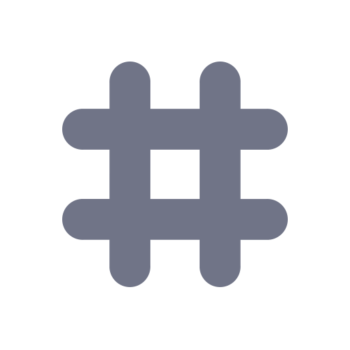 Follow Hash Tag Tweet Twitter Icon Free Png Icon Download (gray, black)