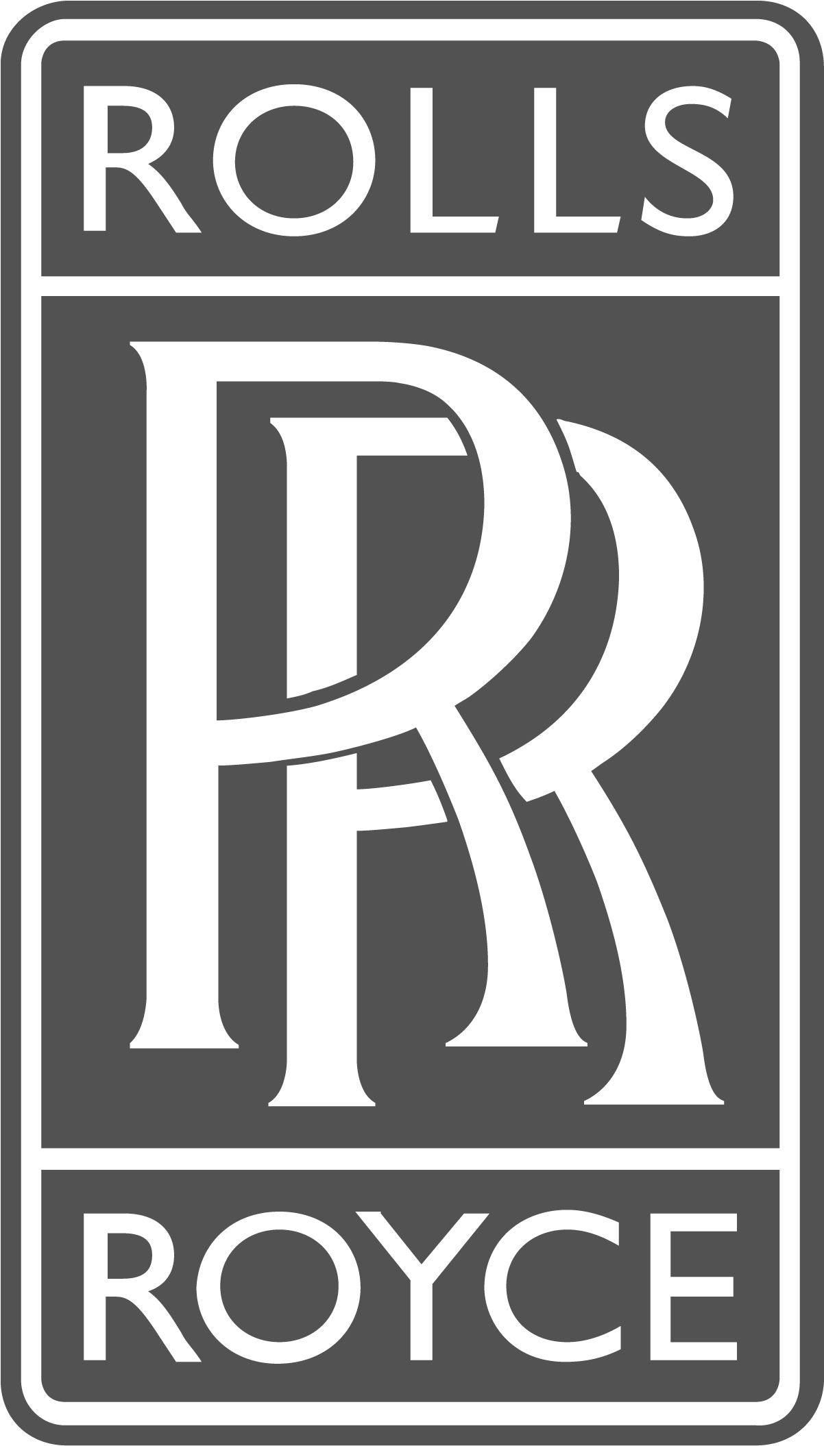 Rolls Royce Logo Download Png Image (gray, indigo, black)