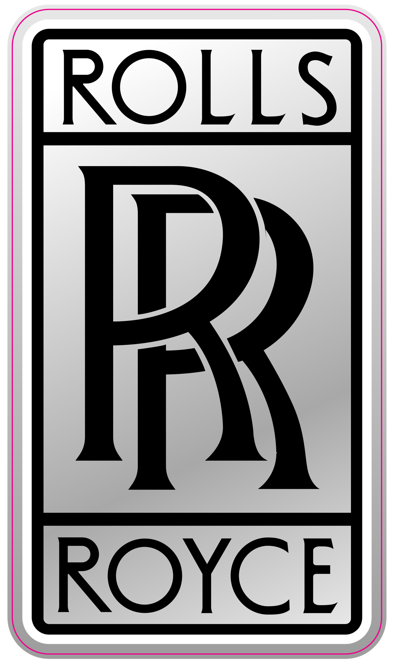 Rolls Royce Logo Png Pic (pink, black, silver, indigo, white)