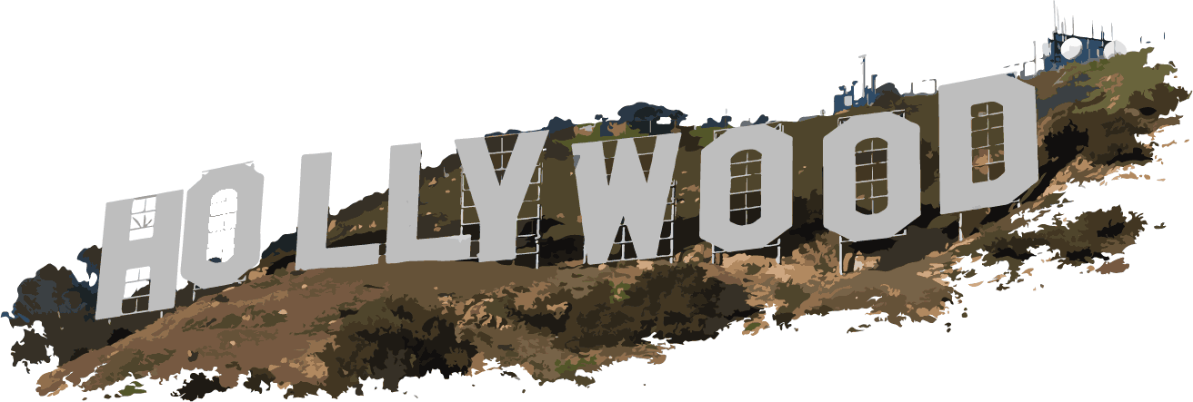 Hollywood Sign Png Clipart (silver, white)