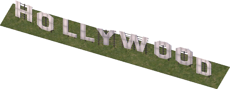 Hollywood Sign Png Image (gray, olive, white)