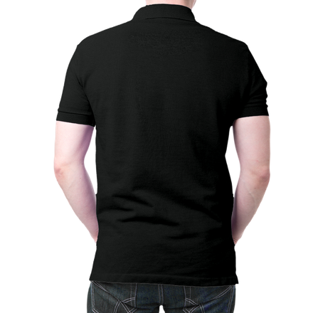 Polo Collar T Shirt Png Isolated Image (black)