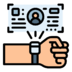 Holographic Hand Watch Technology Icon Free Png Icon Download (lavender, black, pink)