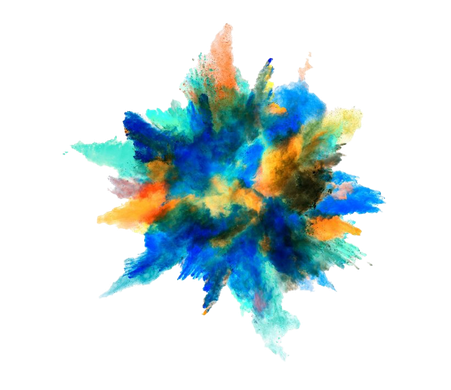 Color Explosion Png File (black, greenish blue)