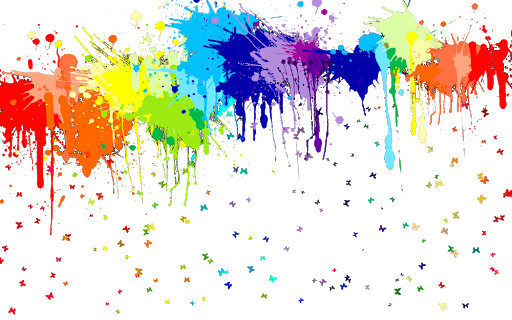 Color Splash Png Image (black, navy, red, yellow)