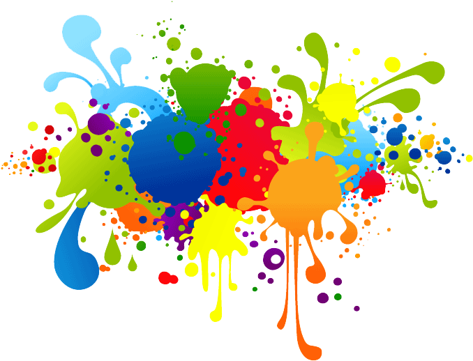 Color Splash Png Transparent (yellow, navy, orange, olive, black)