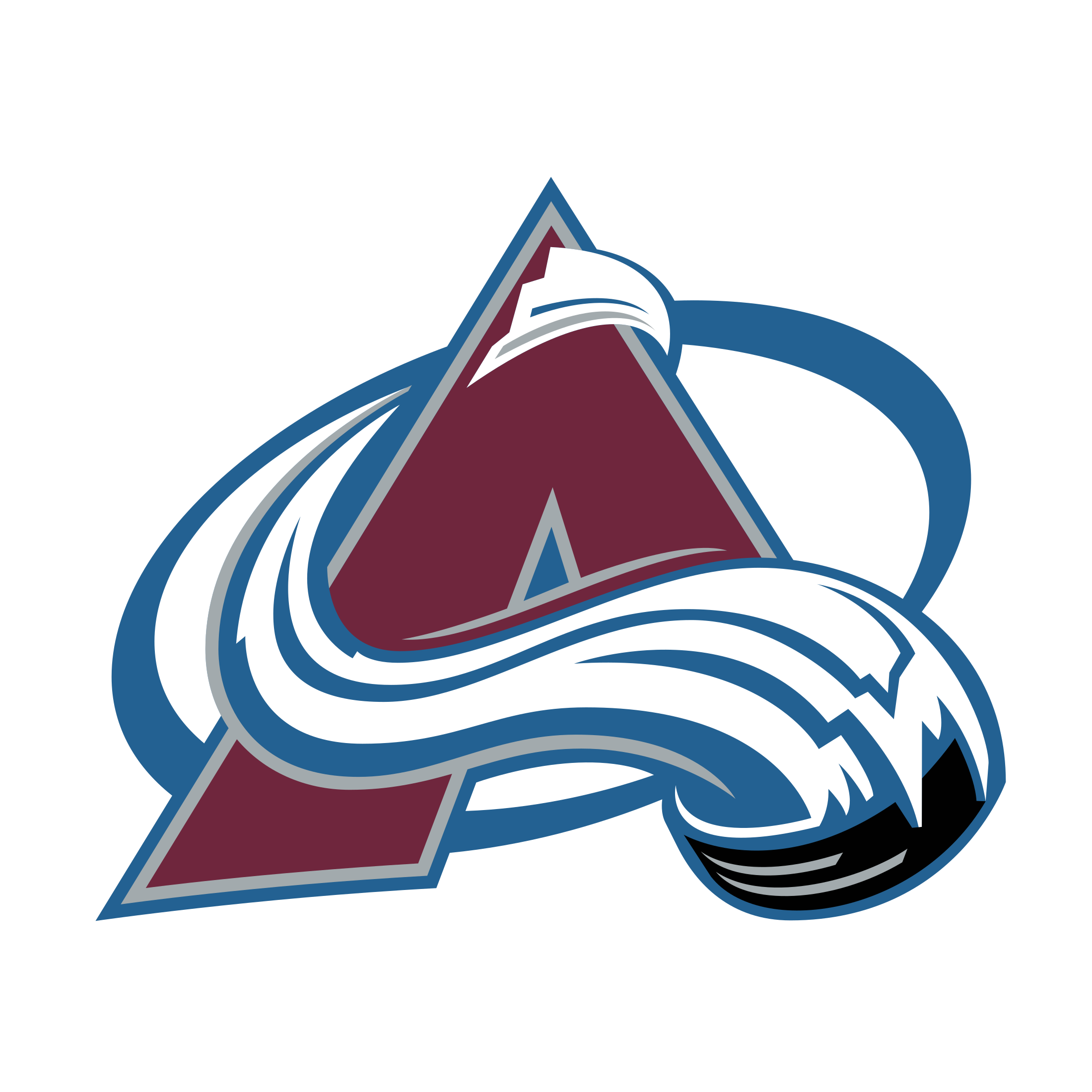 Colorado Avalanche Png Pic (black, white, maroon, teal)