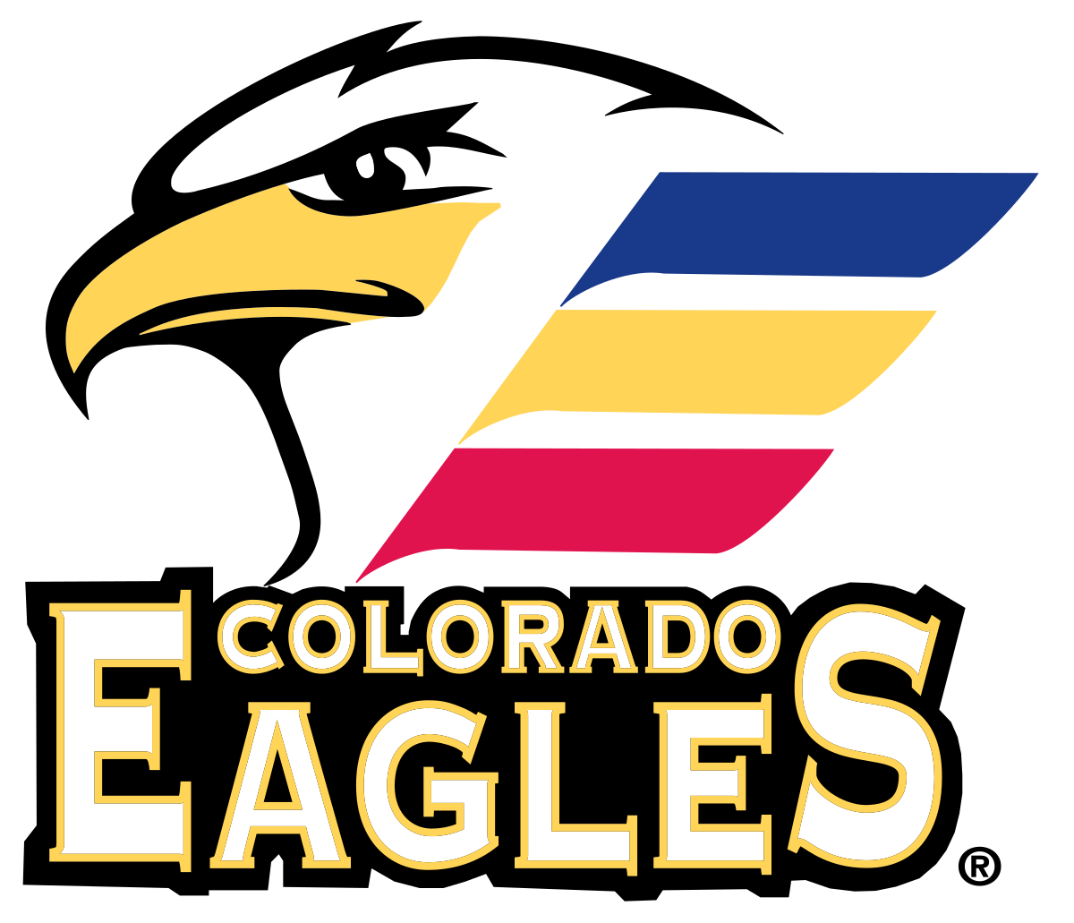 Colorado Eagles Png Hd (navy, black, white, gold, red)