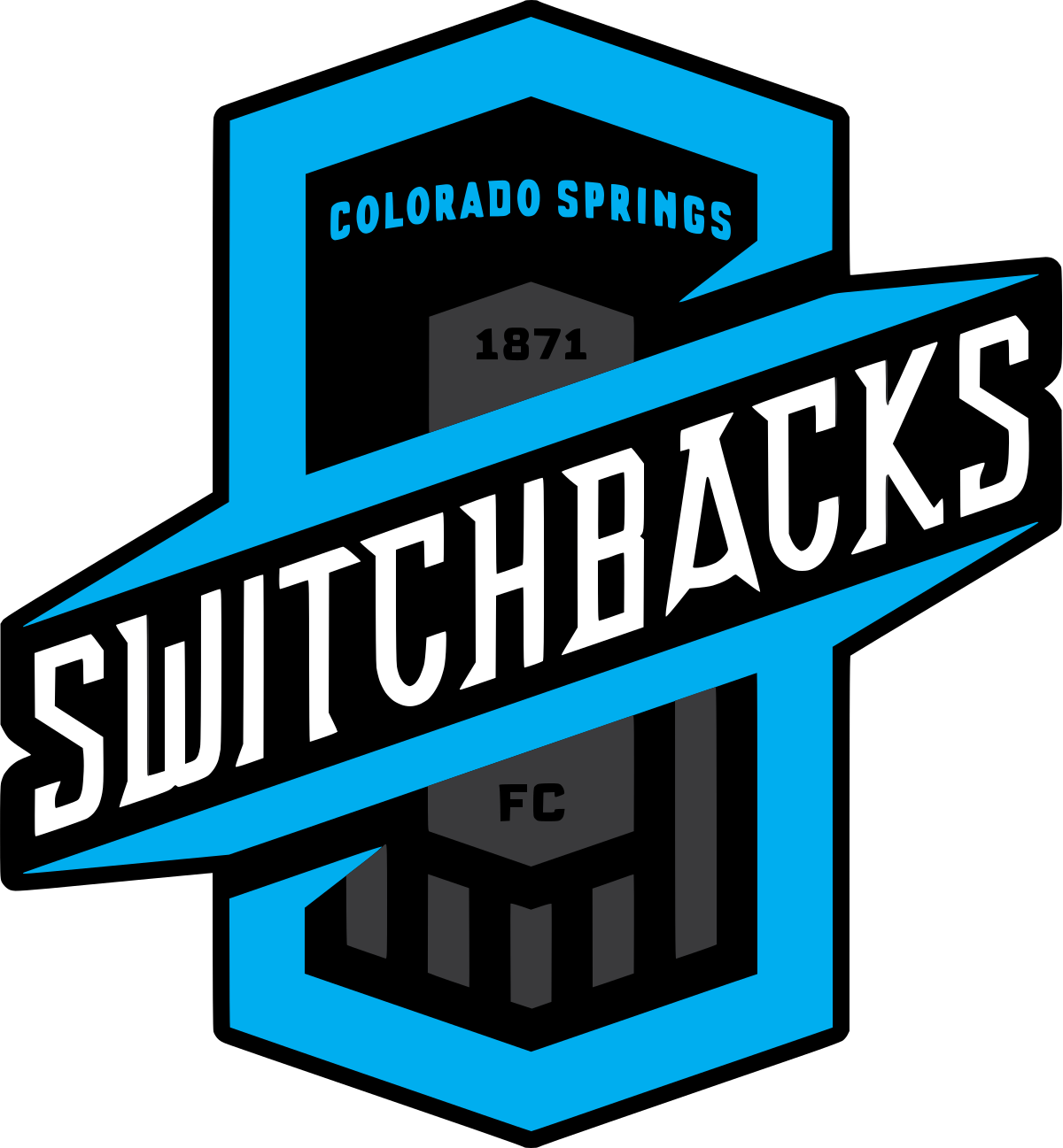 Colorado Springs Switchbacks Fc Png Pic (white, black, indigo, greenish blue)