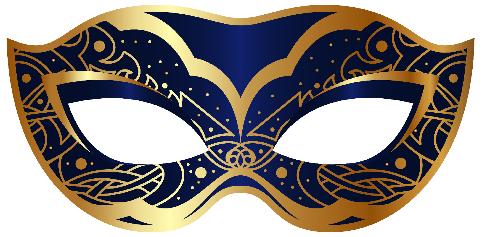 Colorful Carnival Eye Mask Png Clipart (navy, black)