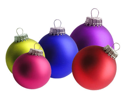 Colorful Christmas Bauble Png Clipart (black, maroon)