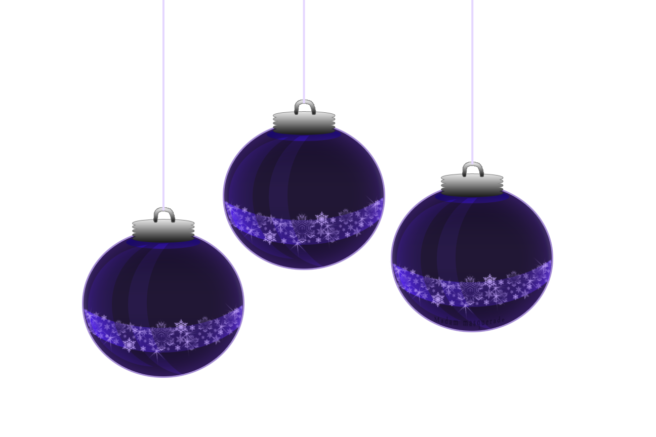 Colorful Christmas Bauble Png File (black, white)