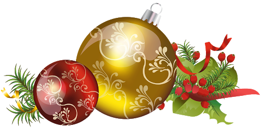 Colorful Christmas Ornaments Png Transparent Image (black, olive)