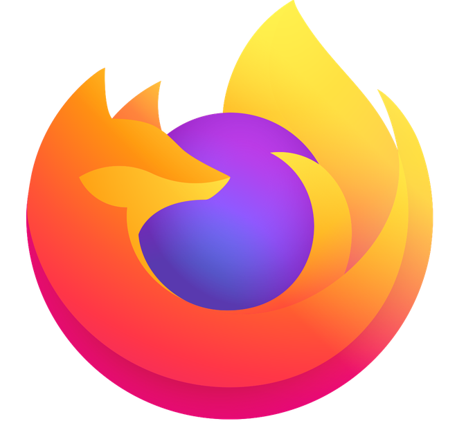 Colorful Firefox Logo Transparent Png (black, chocolate, indigo)