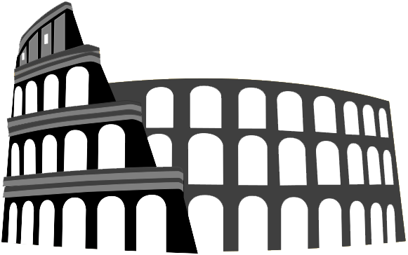 Colosseum Png Transparent Image (black, white, indigo)