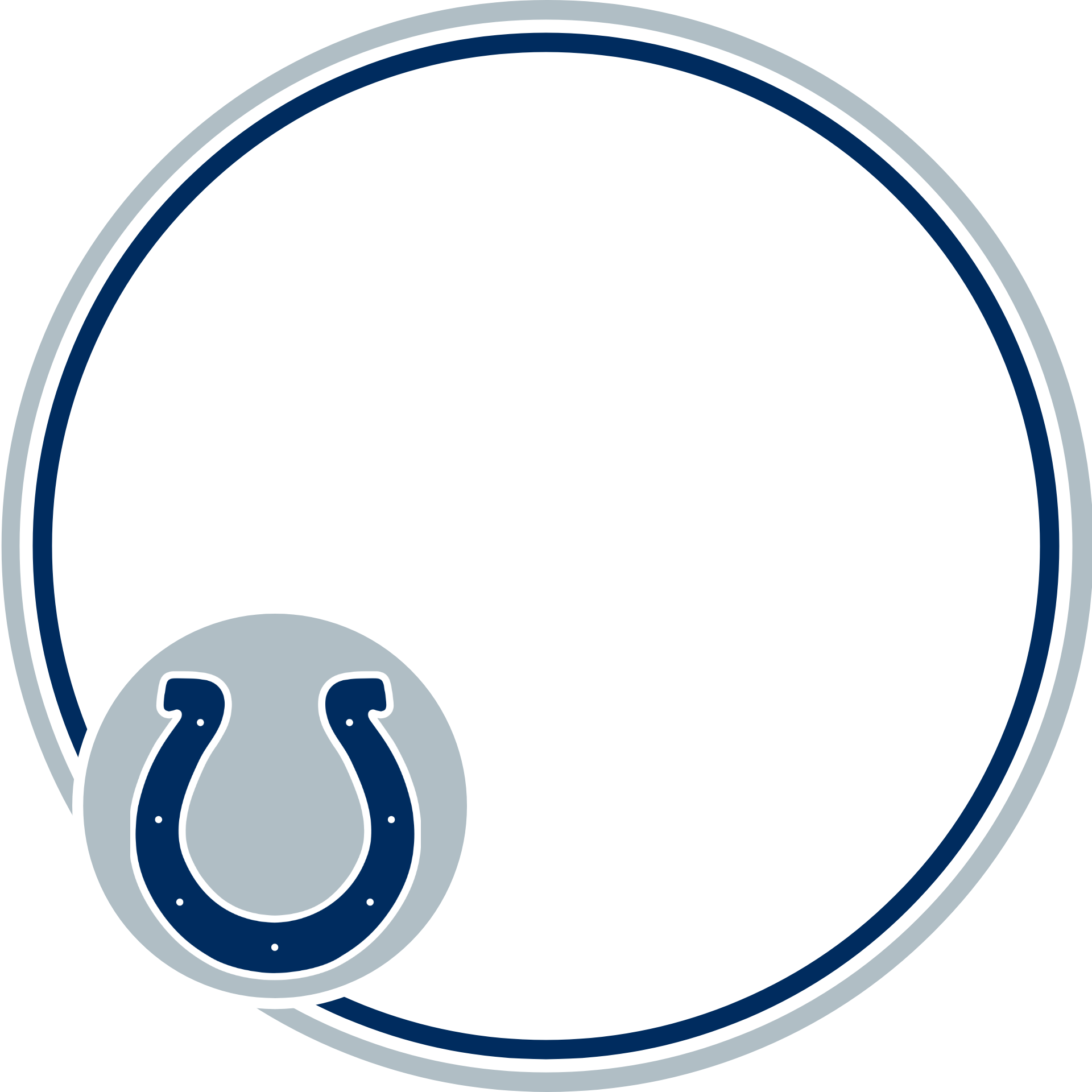 Colts Logo Png Image Hd (black, navy, silver, white)