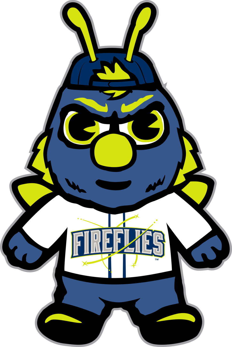 Columbia Fireflies Png (black, white, gold, teal)