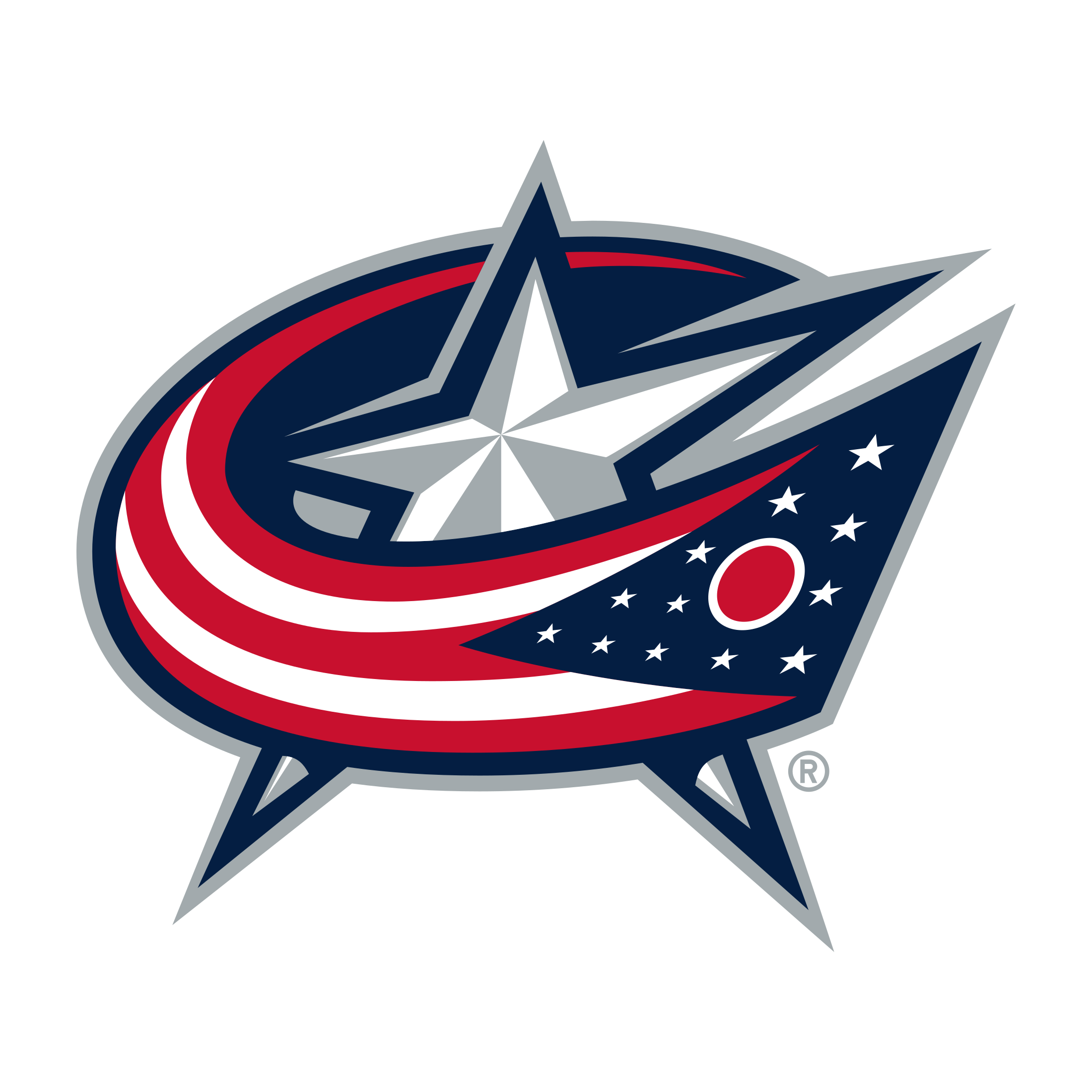 Columbus Blue Jackets Png Pic (navy, black, white, silver, red)