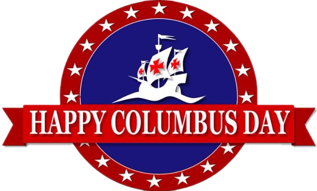 Columbus Day Png Pic (white, navy, maroon, red)