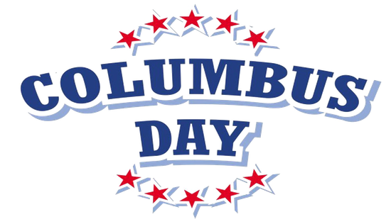 Columbus Day Transparent Background (black, navy)