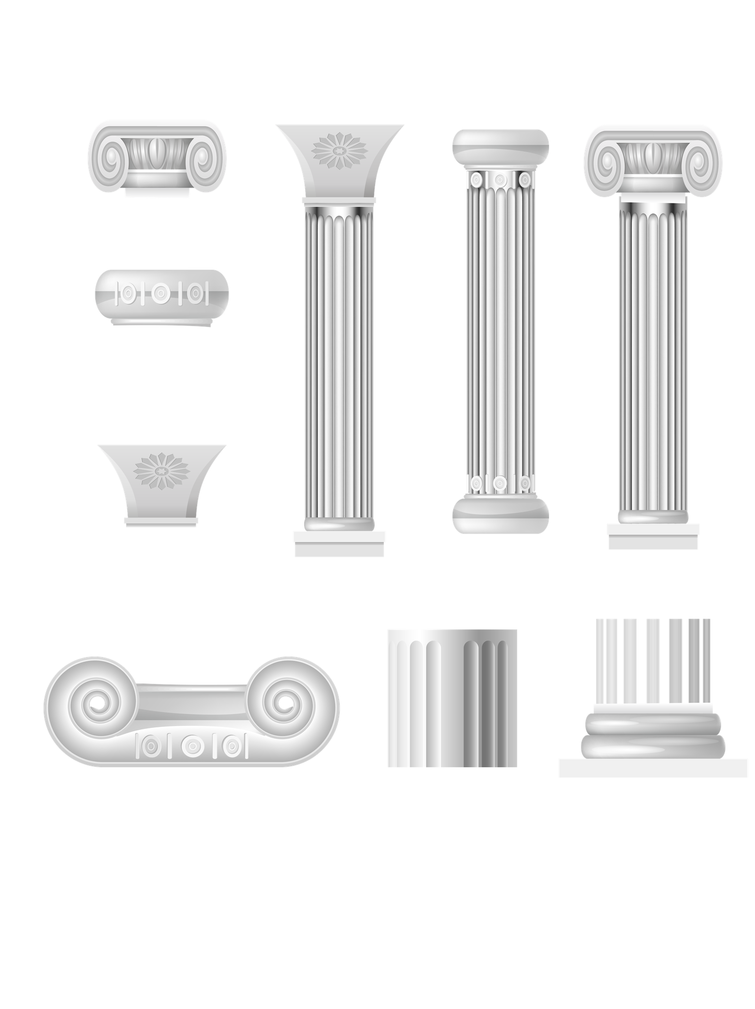 Column Png Isolated Hd (black, silver)