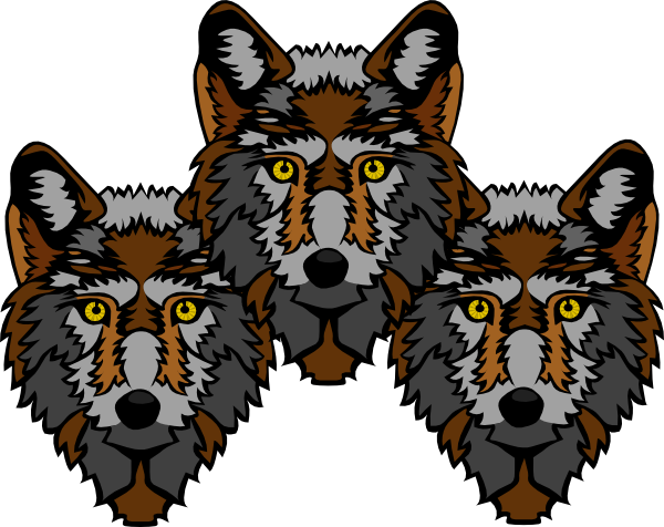 Wolve Png Pic (indigo, black, maroon, white, silver)