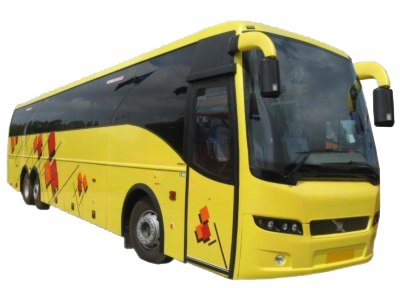 Volvo Bus Png File (indigo, gray, white)