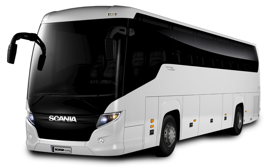 Volvo Bus Transparent Png (black, silver, lavender)