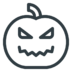 Holyday Halloween Pumpkin Jack O Lantern  Free Nobackground Png Icon Download (black, indigo)