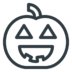 Holyday Halloween Pumpkin Jack O Lantern  Free Transparent Png Icon Download (black, indigo)