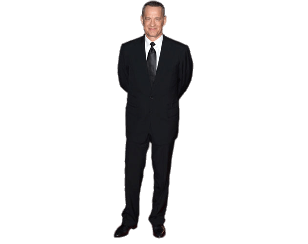 Tom Hanks Png Image (black, gray)