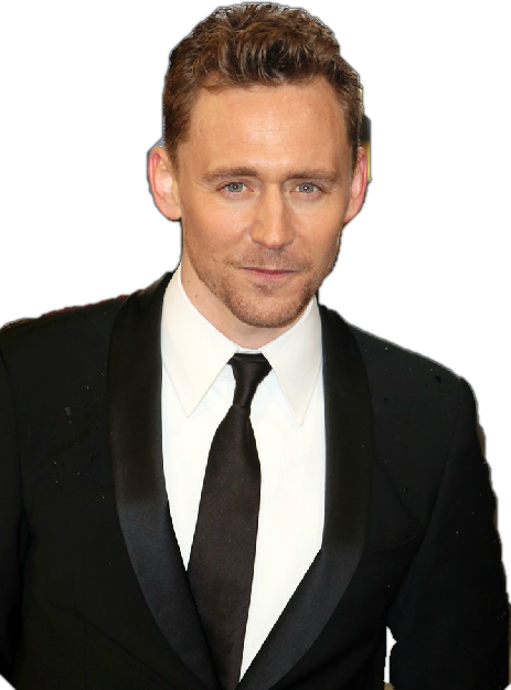 Tom Hiddleston Transparent Background (black)