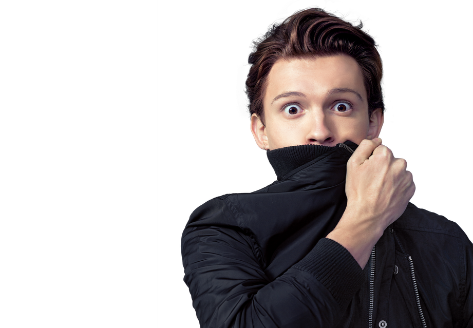 Tom Holland Background Png (black)