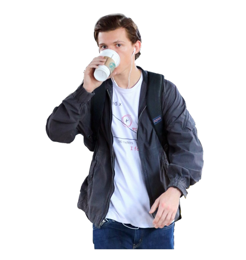 Tom Holland Transparent Png (black)