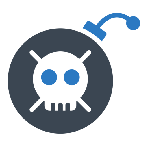 Bom Danger Lock Free Png Icon (black, indigo, teal)