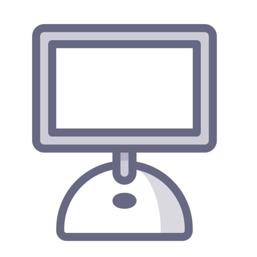 Com Mac Old Free Png Icon (silver, white, black, gray)