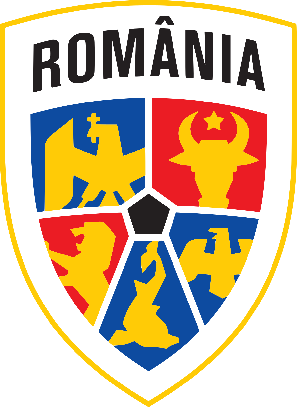 Romania National Football Team Png (red, black, gold, teal, white)