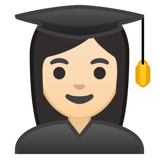 Womanstudentlightskintone Free Png Icon Download (pink, black, indigo)