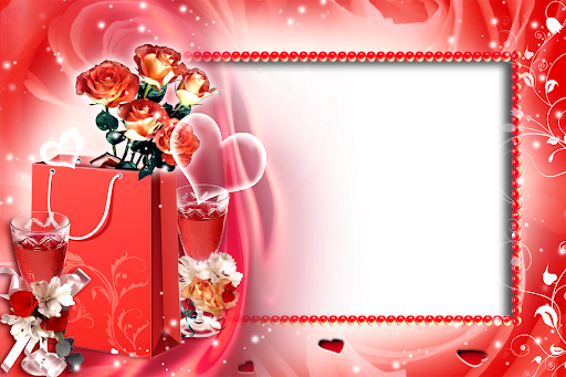 Romantic Frame Png Photos (black, pink, salmon, chocolate)