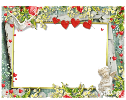 Romantic Frame Png Transparent Image (black)