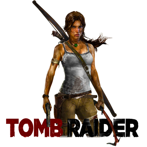 Tomb Raider Png Pic (black, gray, maroon, white, olive)