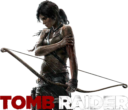 Tomb Raider Transparent Background (maroon, black, white)