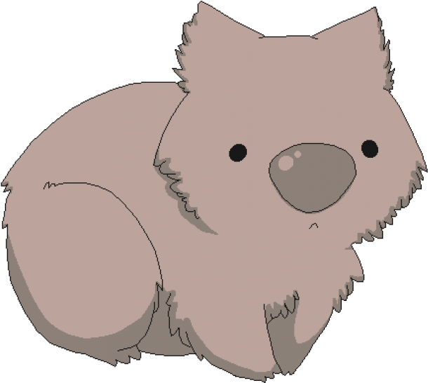 Wombat Png Photos (black, gray, silver)